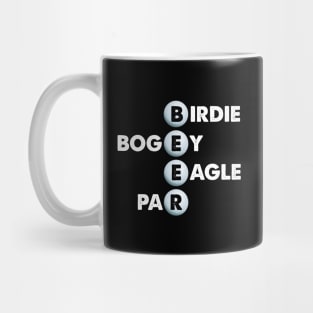 Birdie Bogey Eagle Par Beer Funny Golf Golfing Golfer Gift Mug